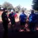 Policía y Defensoría del Pueblo en la chacra 239 de Posadas